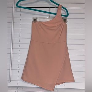 Off the shoulder romper dress with shorts